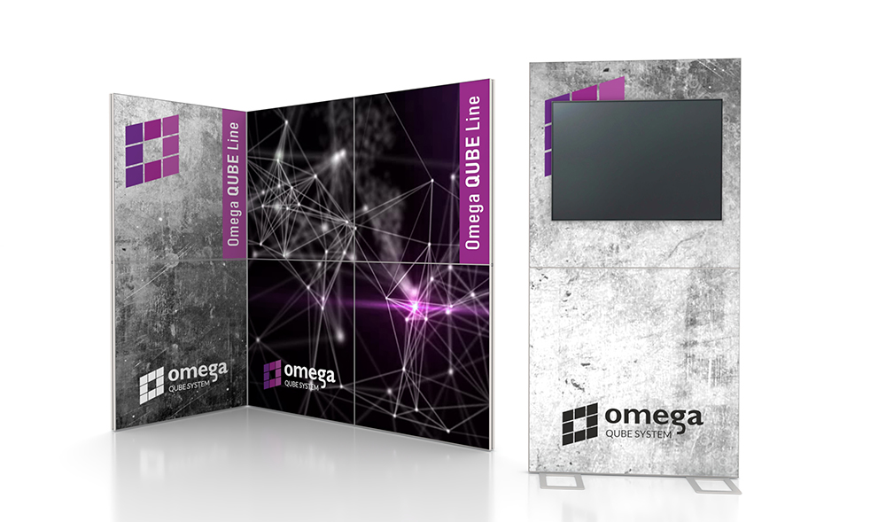 ścianki reklamowe omega QUBE SYSTEM