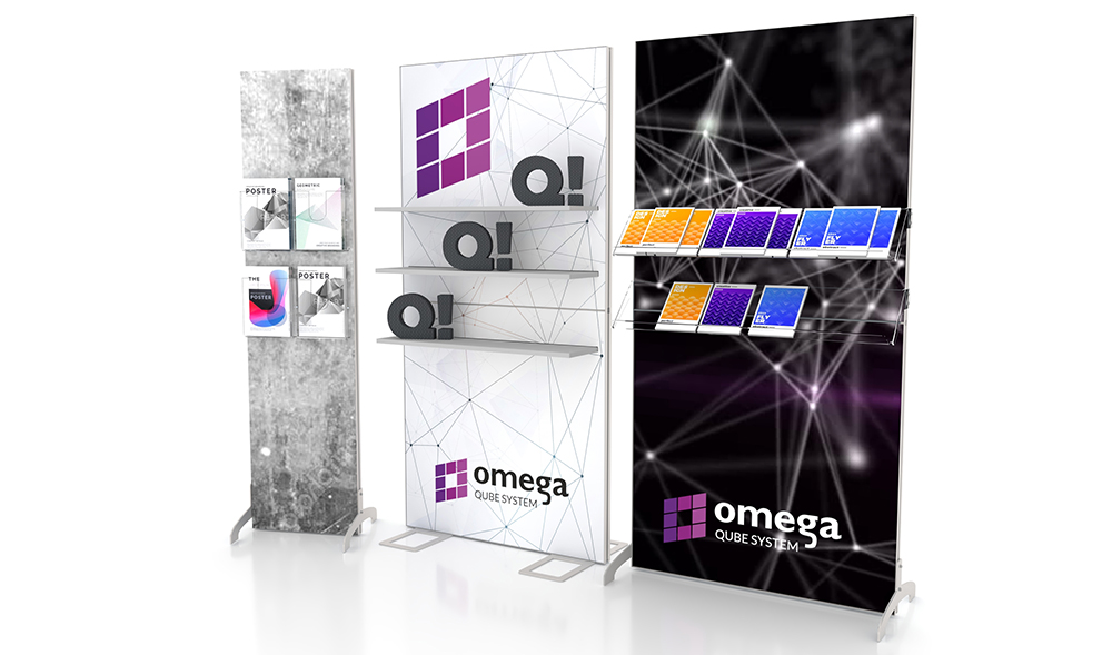 stojakie reklamowe omega QUBE SYSTEM
