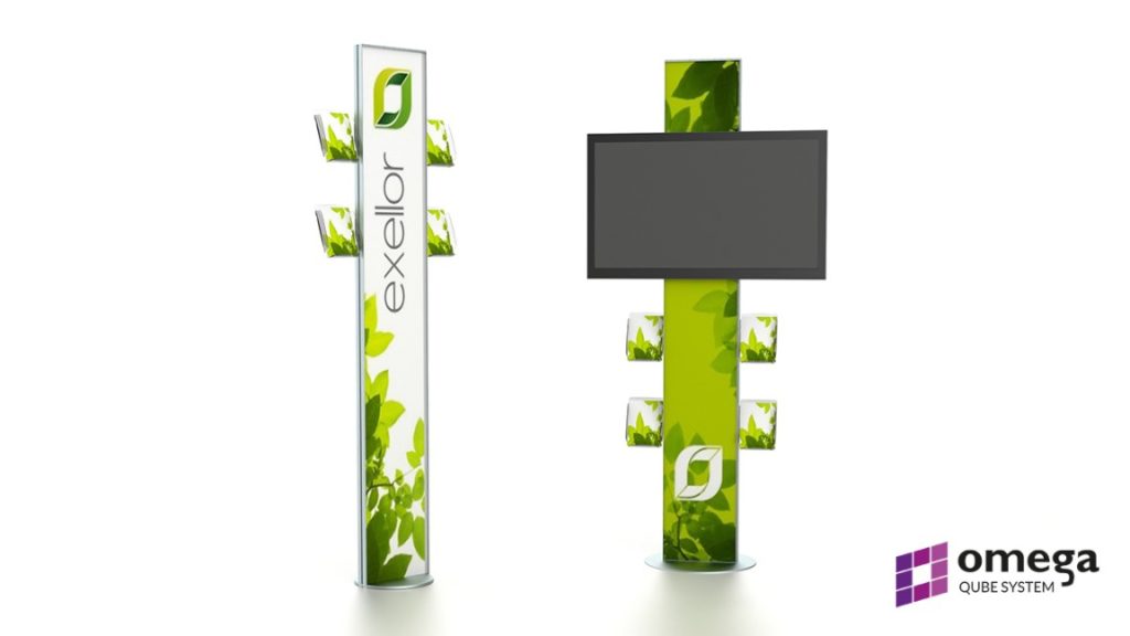 stand reklamowy exellor - omega QUBE SYSTEM